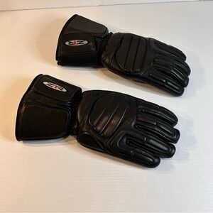Z1R Mens Sz M leather 3M Insulate motorbike gloves Knuckle armor padded palm